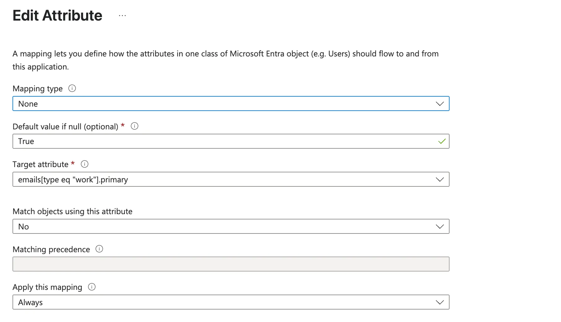 Edit the attribute as shown.